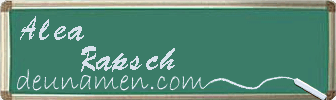 Alea Rapsch Visitenkarte